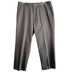 HAGGAR | Straight Fit Dress Khaki Pants Grey Sz 42